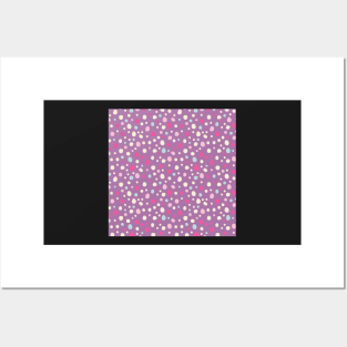 Purple Polka Dots Posters and Art